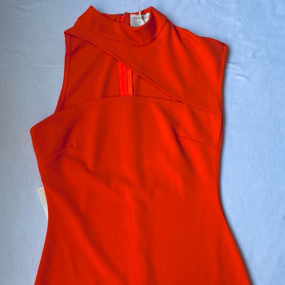 Elegant One Shoulder Orange Dress - Picture 4 of 12